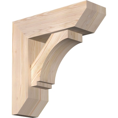 Imperial Slat Smooth Bracket W/ Offset Brace, Douglas Fir, 7 1/2W X 24D X 24H